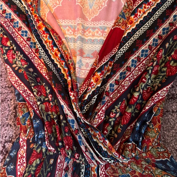 Janette 1970s vibes elastic waist gown size small - Picture 5 of 9